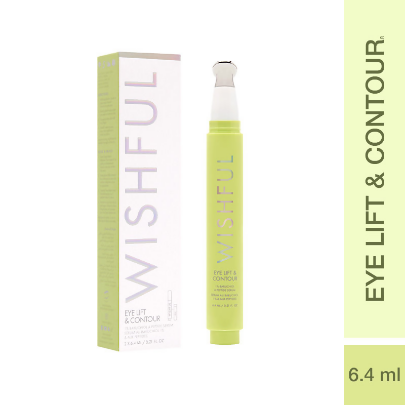 Wishful By Huda Beauty Eye Lift & Contour 1% Bakuchiol & Peptide Serum - Korean Skincare | Swadesiicart