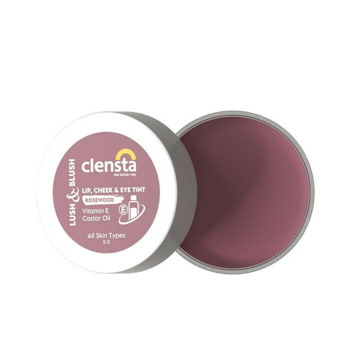 Clensta Lush & Blush Lip, Cheek & Eye 04 Tint Rosewood | Swadesiicart