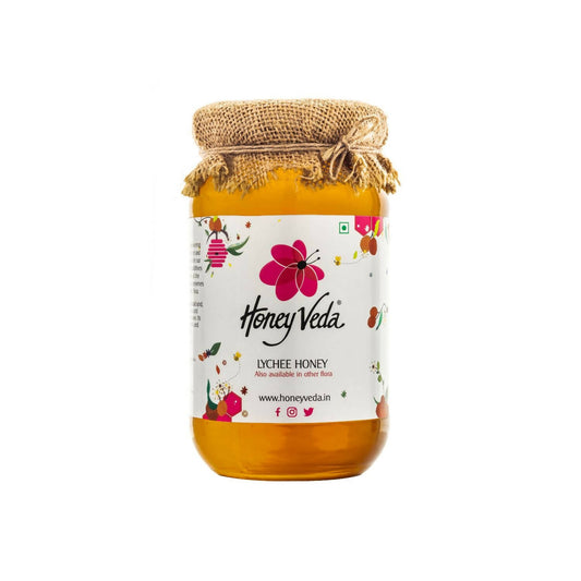 HoneyVeda Premium Raw Lychee Honey - Honeyveda