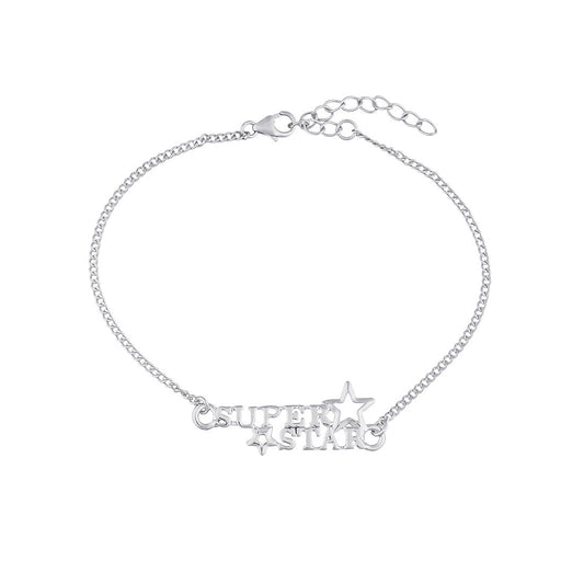 trueBrowns 925 Sterling Silver Precious SUPERSTAR Bracelet Rakhi | Swadesiicart