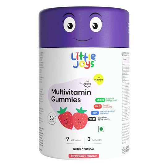 Little Joys Multivitamin Gummies For Mothers - Strawberry Flavor - Swadesiicart
