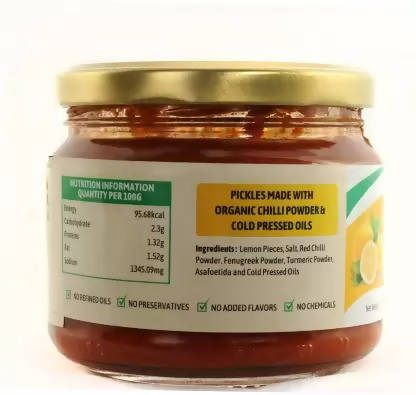 Sudhanya Organic Lemon Pickle - Swadesiicart
