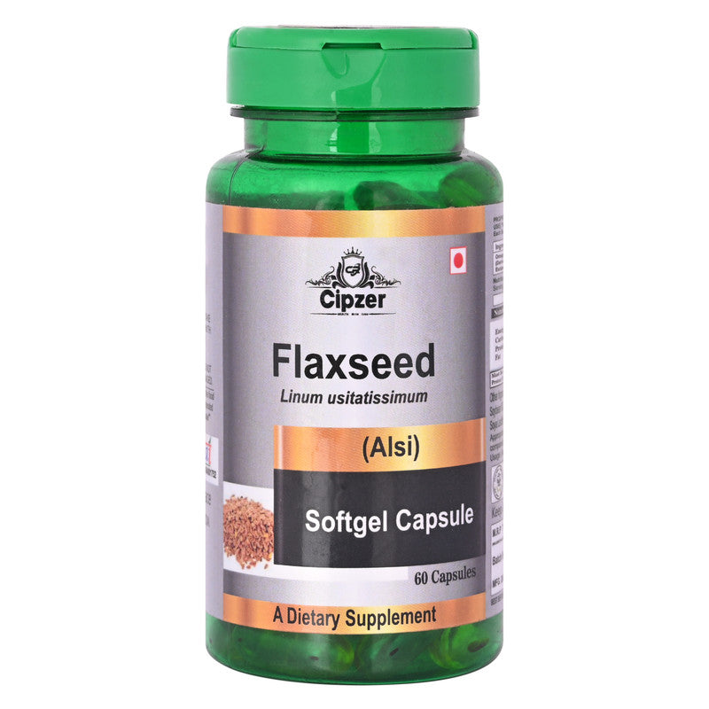Cipzer Flaxseed Softgel Capsules - Swadesiicart