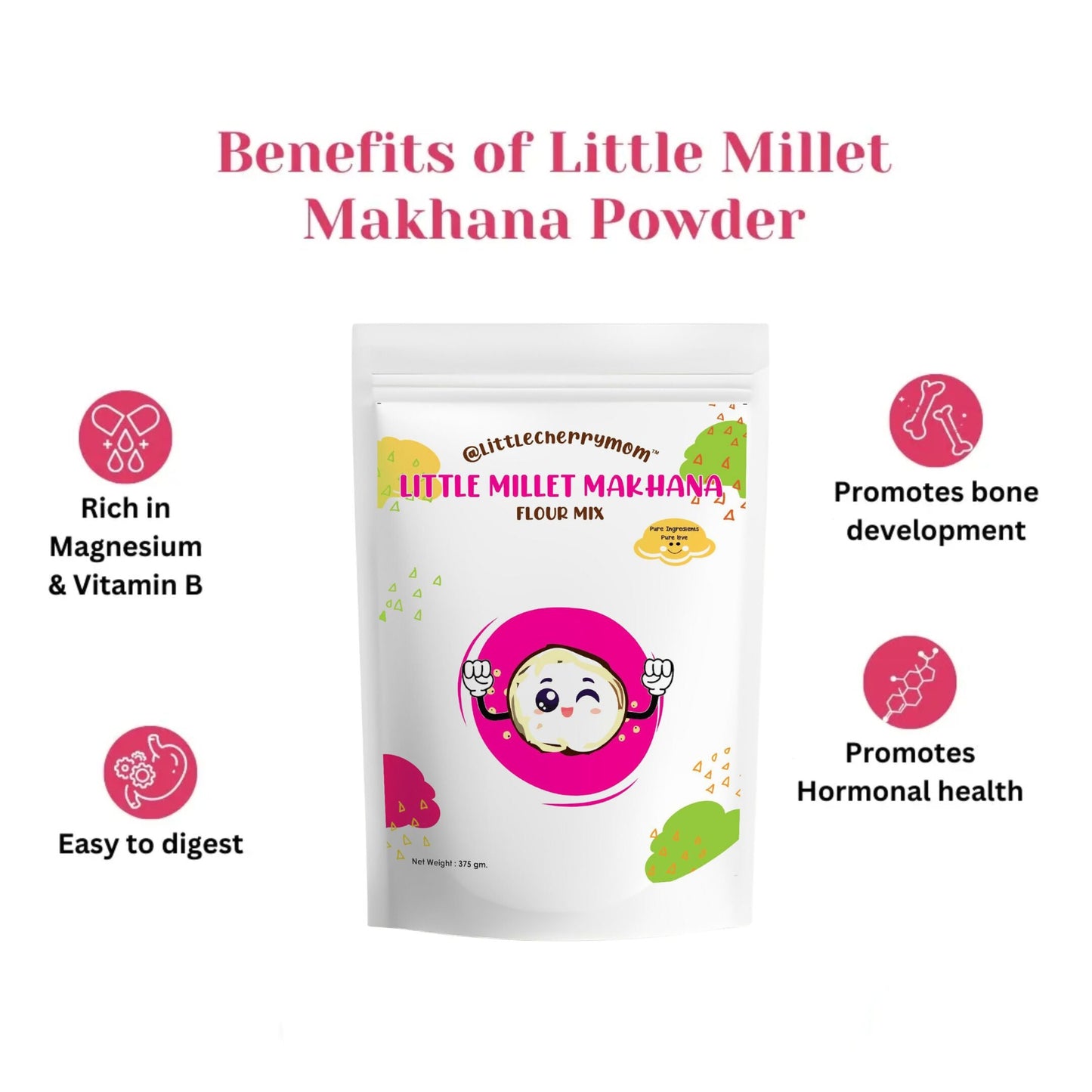 Littlecherrymom Little Millet Makhana Mix | Swadesiicart