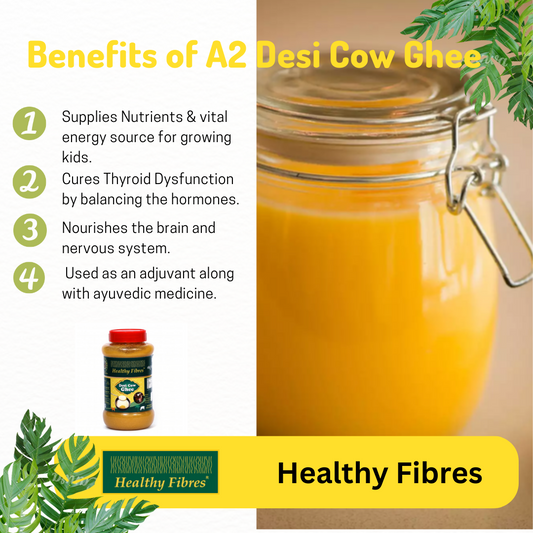 Healthy Fibres Desi Cow Ghee | Cultured Cow Desi Ghee | Premium & Certified Ghee - Swadesiicart