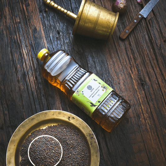 Asavi Cold Pressed Black Mustard Oil - Swadesiicart