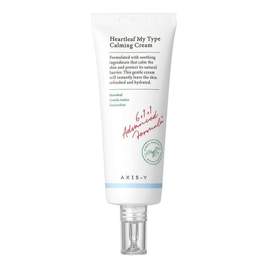 AXIS-Y Heartleaf My Type Calming Cream, Hydrating Gel Moisturizer, Korean Skincare For Sensitive Skin