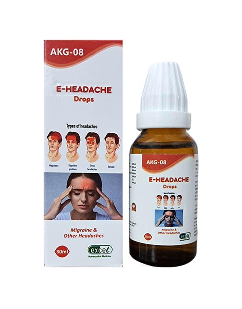 Excel Pharma E-Headache Drops | Swadesiicart