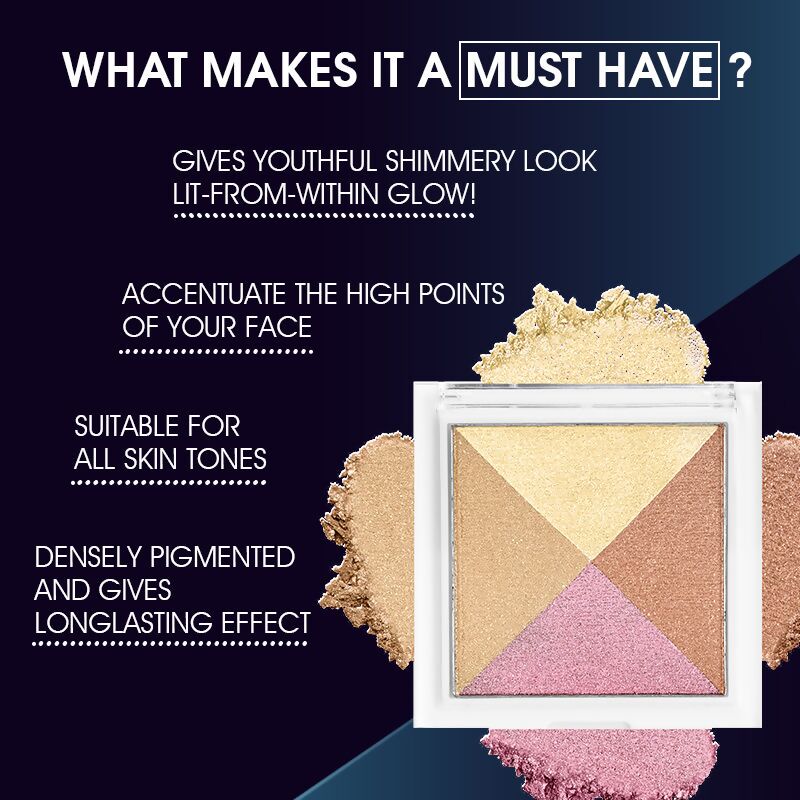 Colors Queen Fantasy Highlighter Bricks - 02 Multi | Swadesiicart