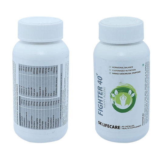 Ok Life Care Fighter 40 Plus Capsules | Swadesiicart