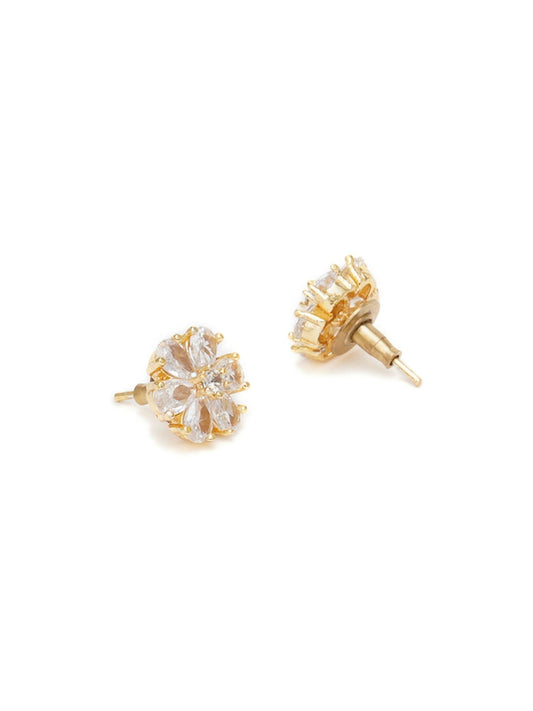 stone stud (white) - Ruby Raang - Ruby Raang Studio