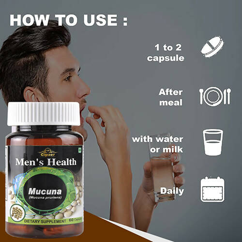 Cipzer Kapikachhu Capsules for Men - Swadesiicart