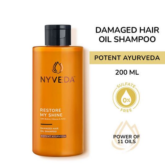 Nyveda Restore My Shine Damaged Hair Oil Shampoo | Swadesiicart