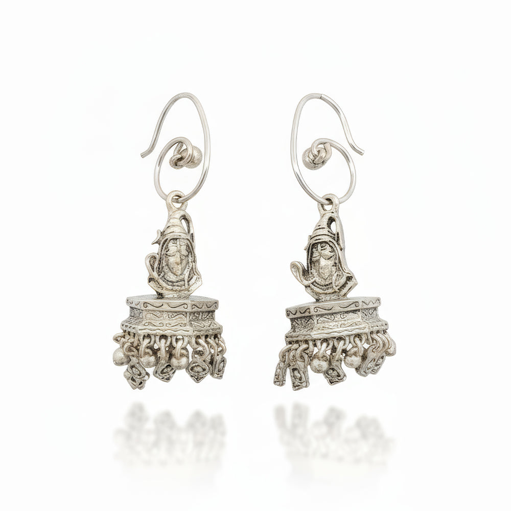 JS Fashion Oxidized Silver Jewellery Earrings for Women & Girls | Swadesiicart