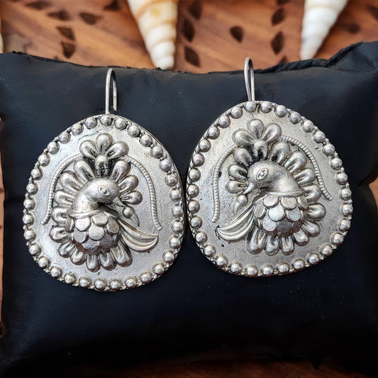 JS Fashion Oxidized Silver Beautiful Designer Earrings for Women & Girls | Swadesiicart