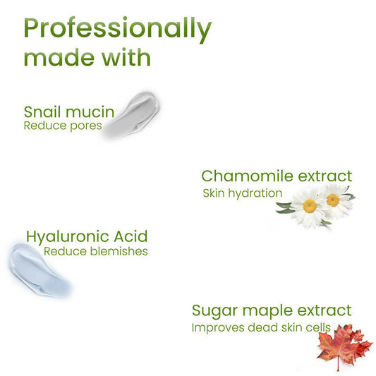 Professional O3+ Snail Mucin Instant Glass Sheet Mask - Swadesiicart