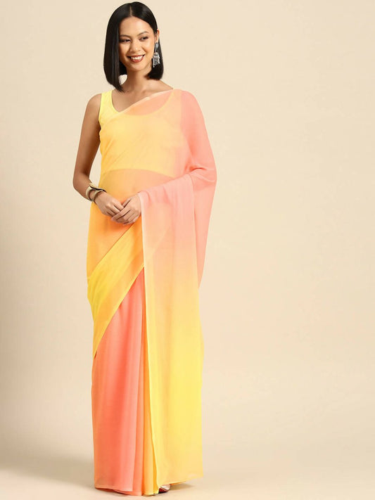 Ahalyaa Women's Traditional wear Saree - Yellow | Swadesiicart