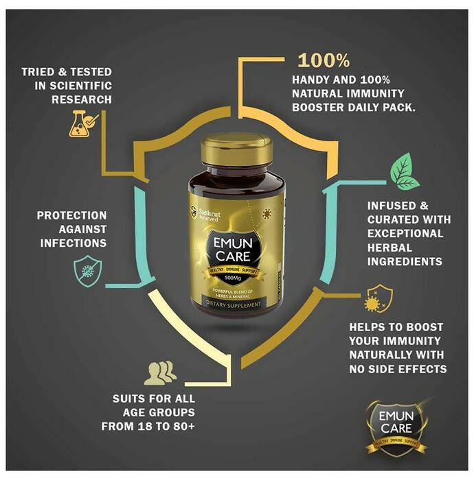Sushrut Ayurved Emun Care Veg Capsules - Swadesiicart