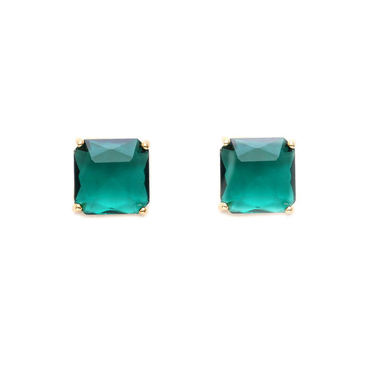 Jade Studs- Ruby Raang | Swadesiicart