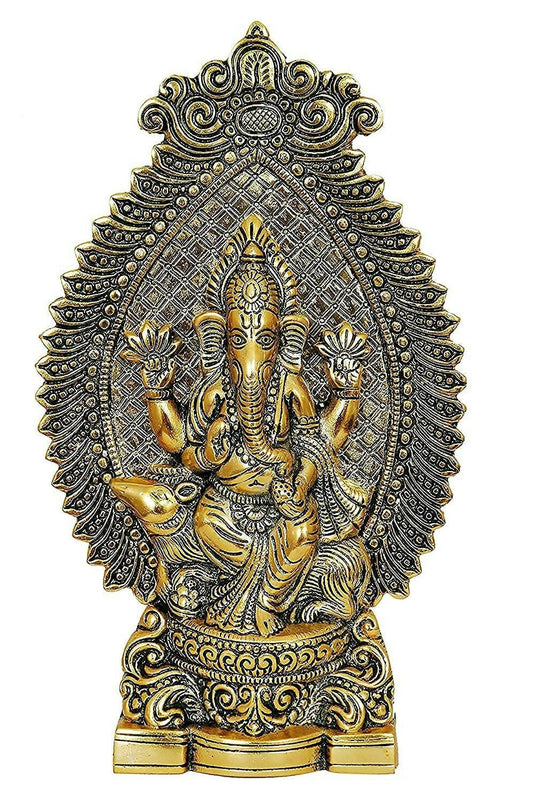 Nexplora Industries Metal Ganesh Idol - Swadesiicart