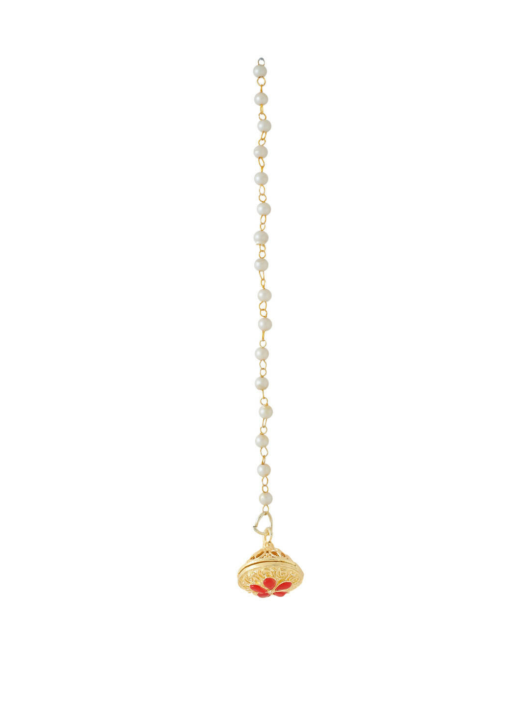 NVR Women's Trending Stylish Gold-Polished Maang Tikka | Swadesiicart