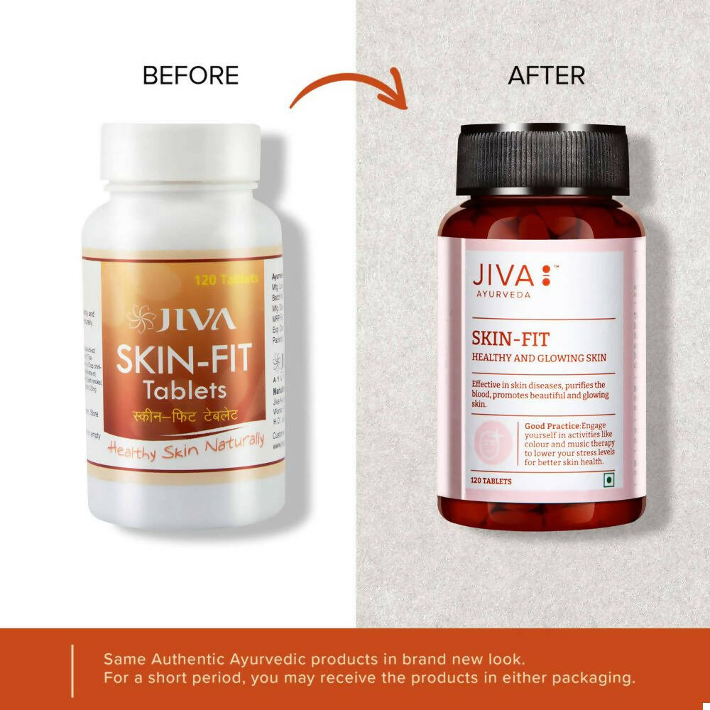 Jiva Ayurveda Skin-Fit Tablets - Swadesiicart