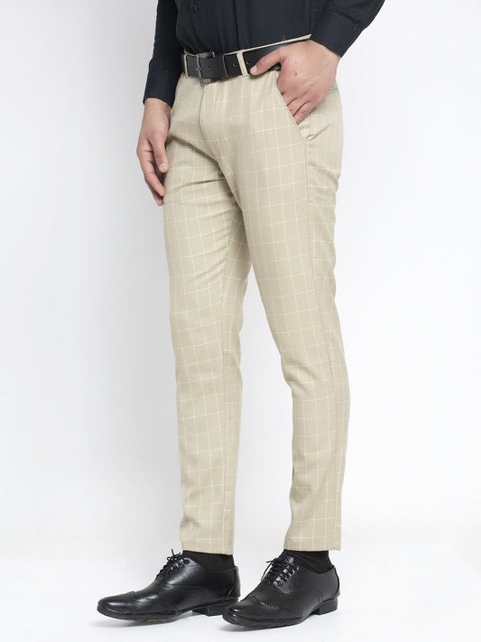 Jainish Men's Cream Formal Trousers ( FGP 260Cream ) | Swadesiicart
