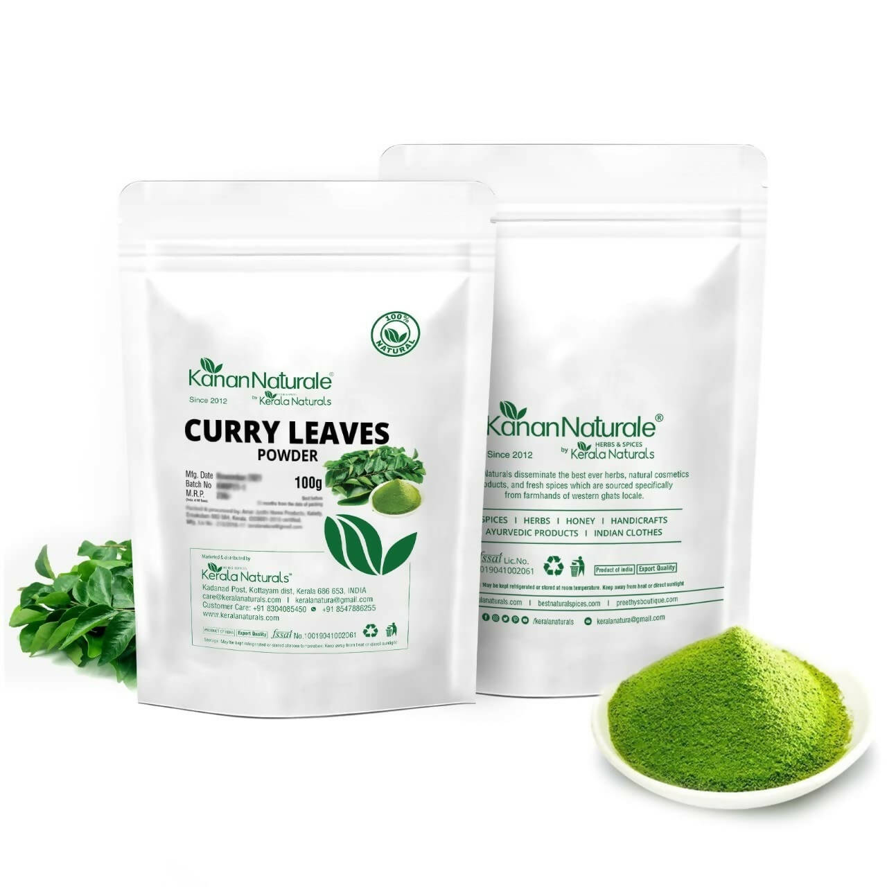 Kerala Naturals Curry Leaves Powder - Swadesiicart