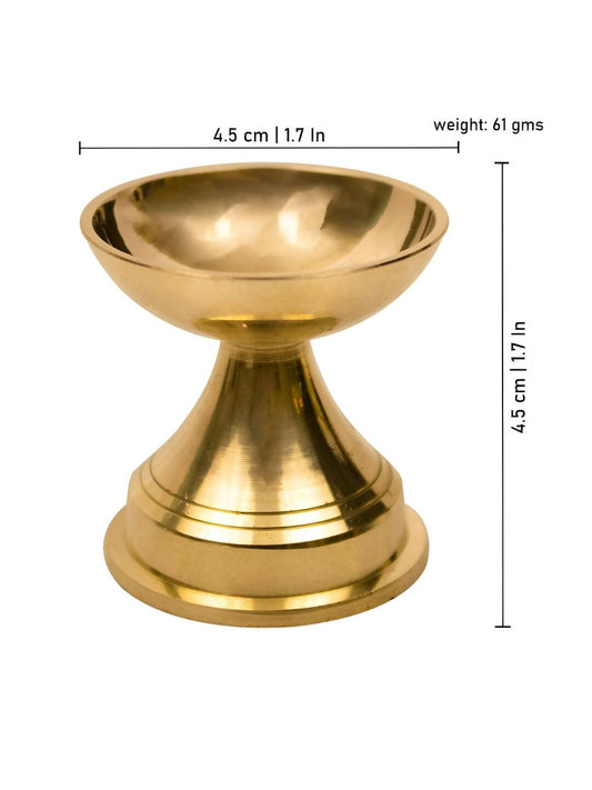 Spillbox Gold-Toned Brass Niranjan Deep Pooja Essential | Swadesiicart