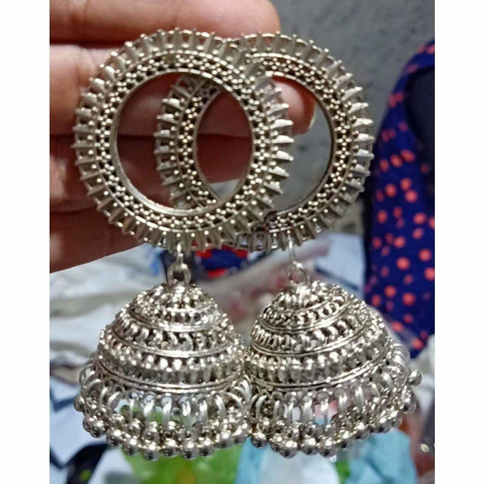 MS Fashion India Oxidized Sun Style Jhumki Earrings | Swadesiicart
