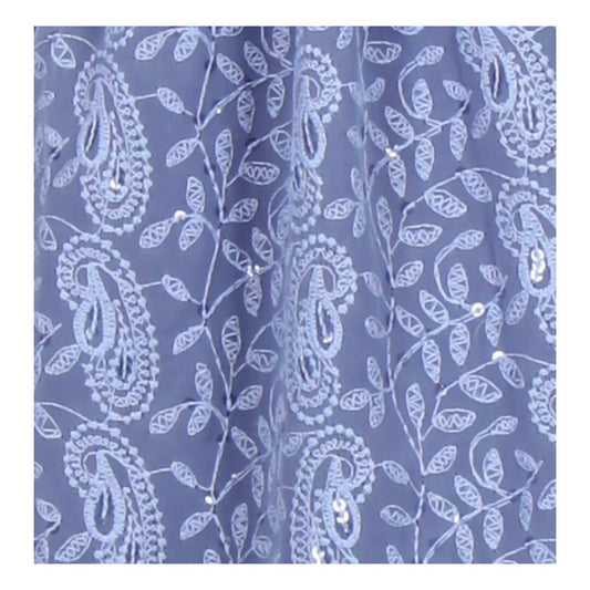 Akarshan viscose Lukhnowi Chikankari Anarkali kurta with Leggings - Grey