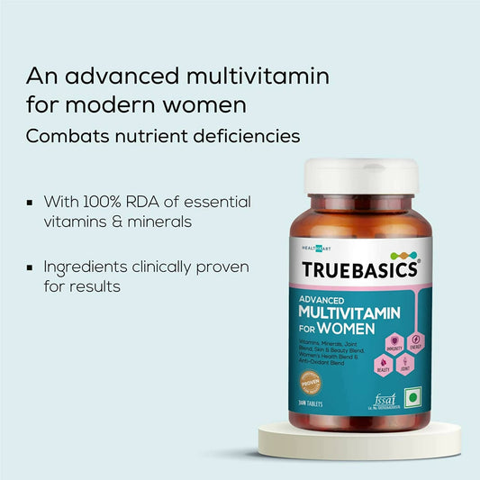 TrueBasics Advanced Multivitamin Tablets for Women - Swadesiicart