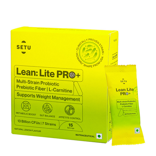 Setu Lean Lite Pro+ Weight Management Gut Health Powder | Swadesiicart