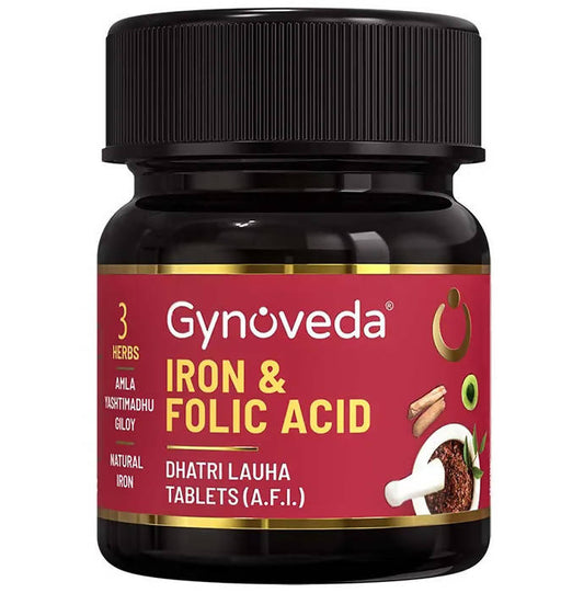 Gynoveda Iron & Folic Acid Tablets | Swadesiicart