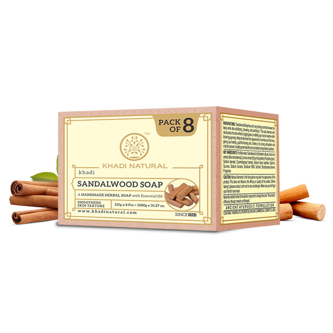 Khadi Natural Herbal Sandalwood Soap - 125gm