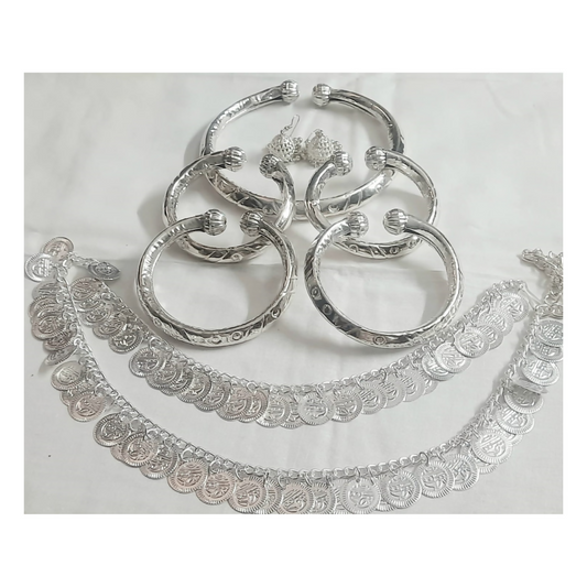 Elite Trading Traditional Haryanvi Dance Jewellery Set for Women/Rajasthani Style Oxidised Jewellery