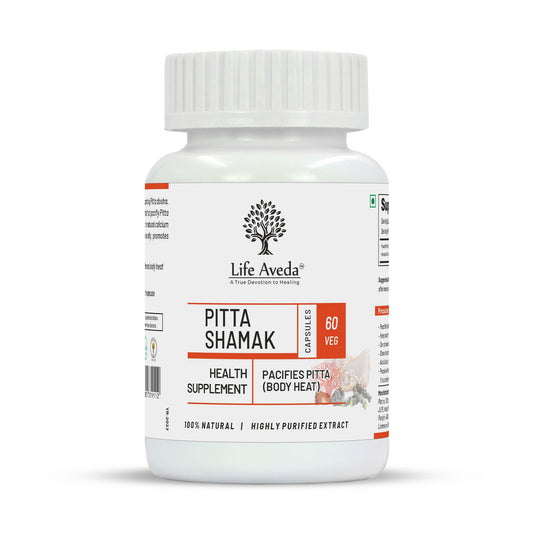 Life Aveda Pitta Shamak Capsules | Swadesiicart