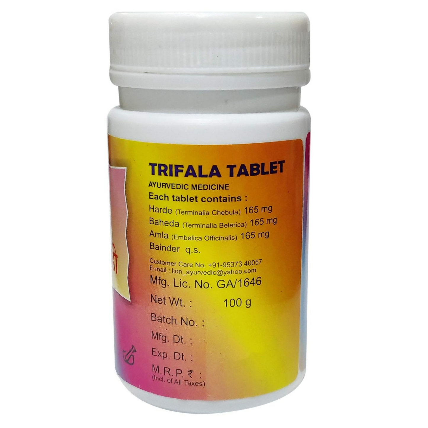 Lion Ayurveda Trifala Tablets | Swadesiicart