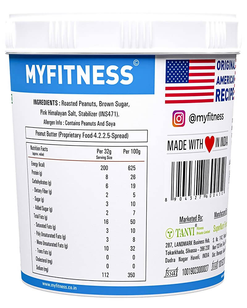 Myfitness Original Peanut Butter Crunchy - Swadesiicart