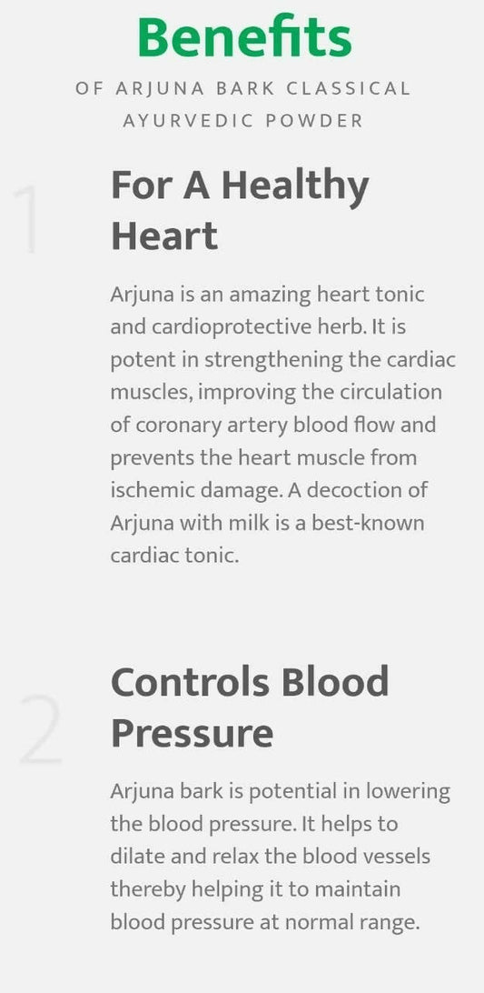 Parijata Herbs Arjuna Bark Powder - Swadesiicart