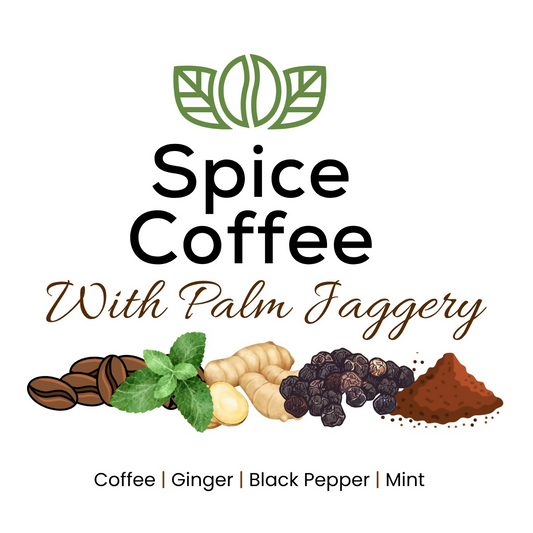 Satvi Wellness Chukkukappi With Mint And Palm Jaggery Blend Of Coffee Powder With Ginger, Black Pepper & Mint In Biodegradable Tea Bags | Spice and Mint Coffee | Herbal Infusions