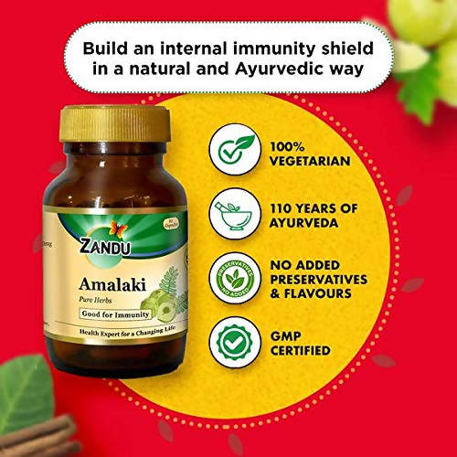 Zandu Amalaki Pure Herbs Capsules | Swadesiicart