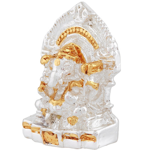 Estele Gold-Polished Religious Lord Ganesha Idol for Gifts & HouseWarming/Home/Office Decors - Swadesiicart