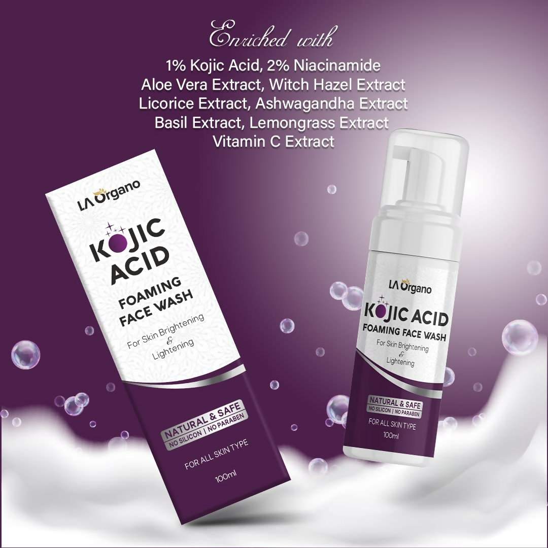 LA Organo Kojic Foaming Face Wash | Swadesiicart
