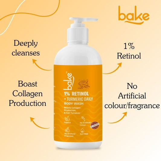 Bake 1% Turmeric Body Wash | Swadesiicart