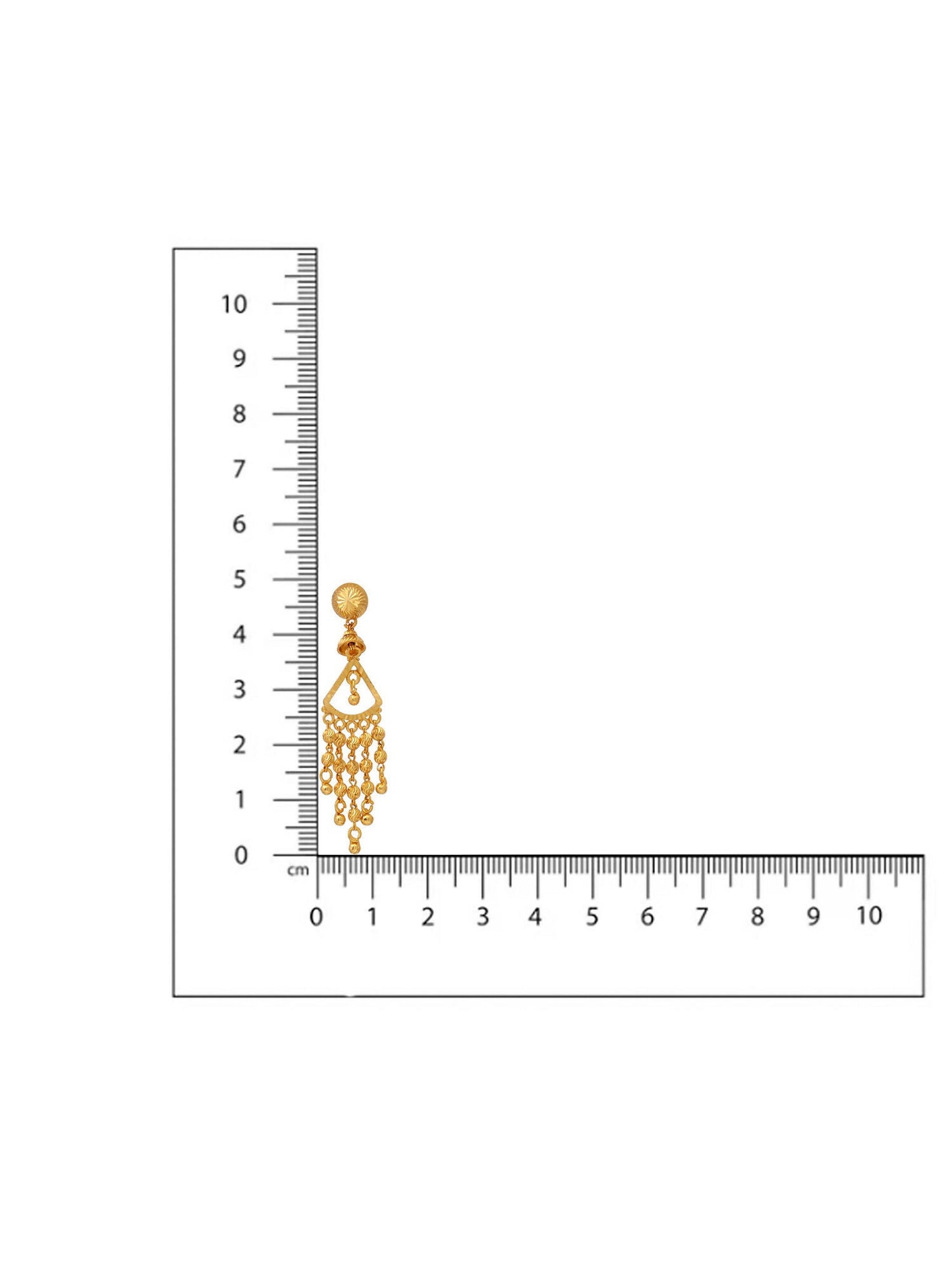 Ruby Raang Gold Dangler Earrings | Swadesiicart
