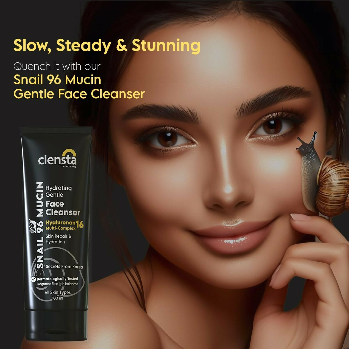 Clensta Snail 96 Mucin Skin Repair Gentle Face Cleanser - Swadesiicart