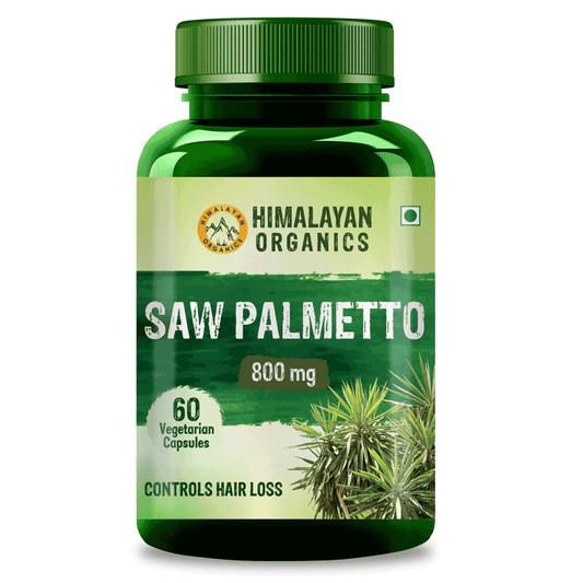 Himalayan Organics Saw Palmetto 800 mg Vegetarian Capsules | Swadesiicart