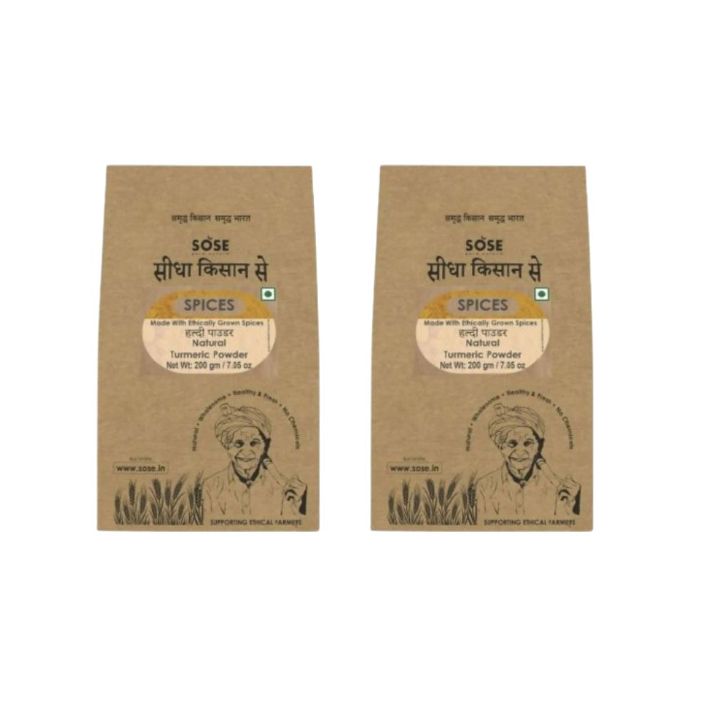 Gir Sidha Kisan Se Natural Turmeric Powder (Haldi) | Swadesiicart