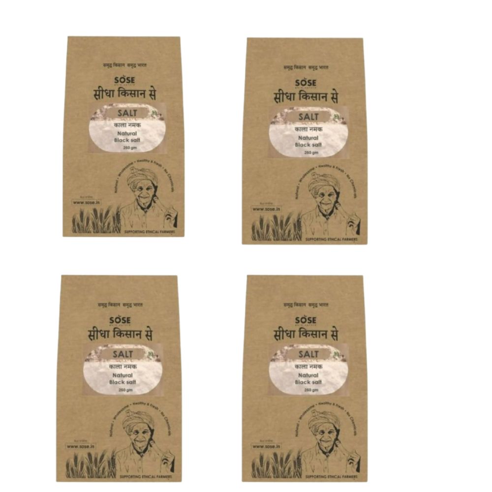 Gir Sidha Kisan Se Natural Kala Namak (Black Salt) Powder | Swadesiicart